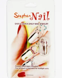Stephen Nail Jewelry Twin Hearts (Medium-Pink Gold)