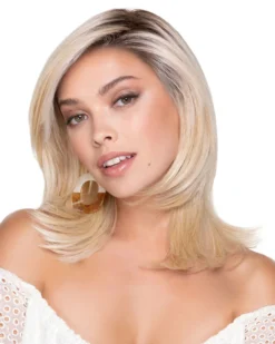 Wigs For Women Feathered Bob | Lace Front & Monofilament Top Synthetic Wig By TressAllure