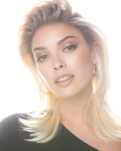 Wigs For Women Feathered Bob | Lace Front & Monofilament Top Synthetic Wig By TressAllure