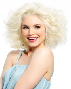 Wigs For Women Curl Intense | Lace Front & Monofilament Top Synthetic Wig By TressAllure