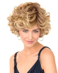 Soft Curl | Lace Front & Monofilament Top Synthetic Wig By TressAllure Wigs For Women