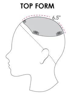 Top Form 6-8 Inch | Monofilament Remy Human Hair Toppers By Jon Renau 8~12 Inch