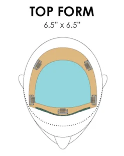 Top Form 6-8 Inch | Monofilament Remy Human Hair Toppers By Jon Renau 8~12 Inch