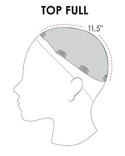 Top Full 12 Inch HH | Monofilament Remy Human Hair Toppers By Jon Renau