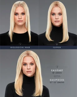 EasiPieces 16 Inch Length X 9 Inch Width (1pc) | Remy Human Hair Piece By Jon Renau