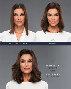 EasiPieces 8 Inch Length X 4 Inch Width (1pc) | Remy Human Hair Piece By Jon Renau